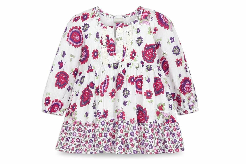 Pumpkin Patch Baby Multicoloured Floral  A-Line  Size 12-18 Months
