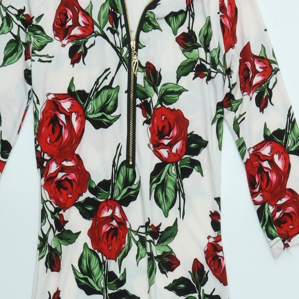 KOOPO Womens Multicoloured Floral  Bodycon  Size S