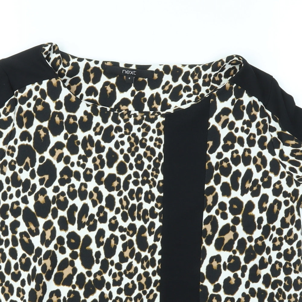 NEXT Womens Multicoloured Animal Print  Basic Blouse Size 8
