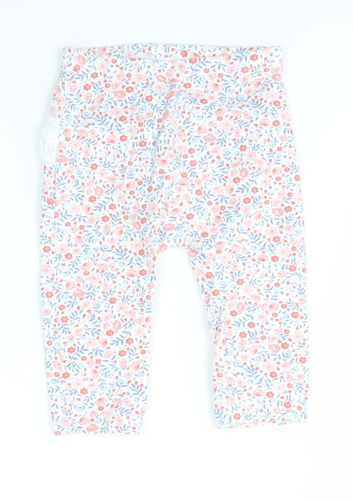 LITTLE NUTMEG Baby Multicoloured Floral  Jogger Leggings Size 3-6 Months