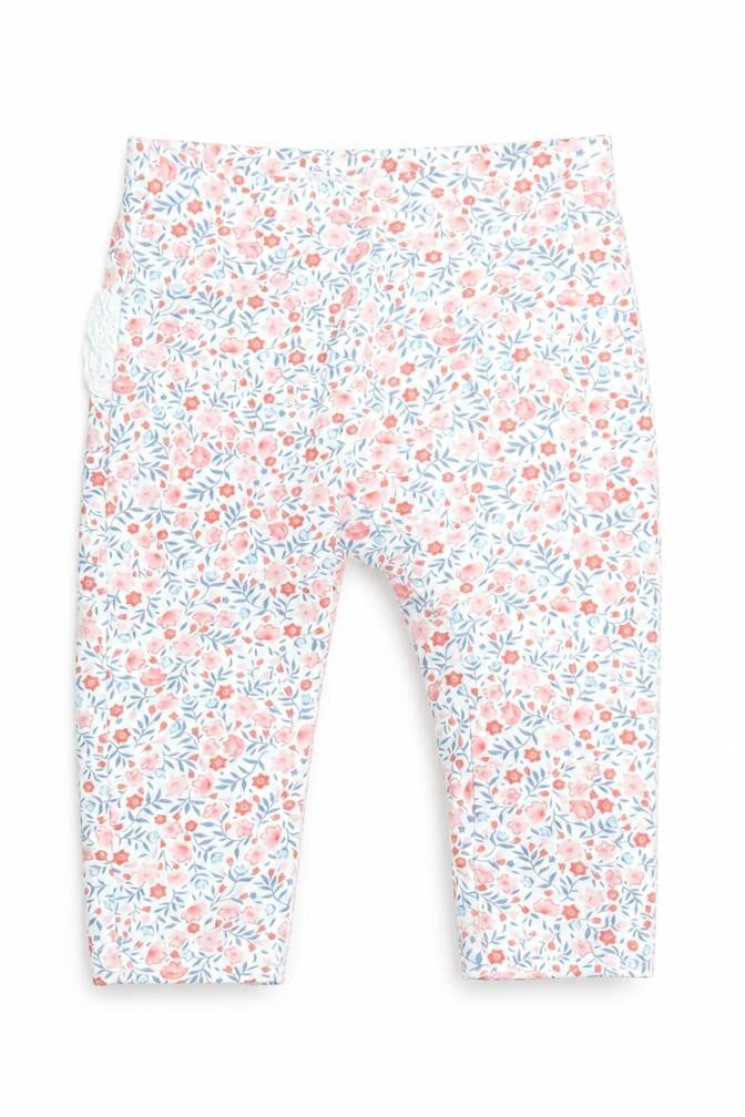 Little Nutmeg Baby Multicoloured Floral  Jogger Leggings Size 3-6 Months