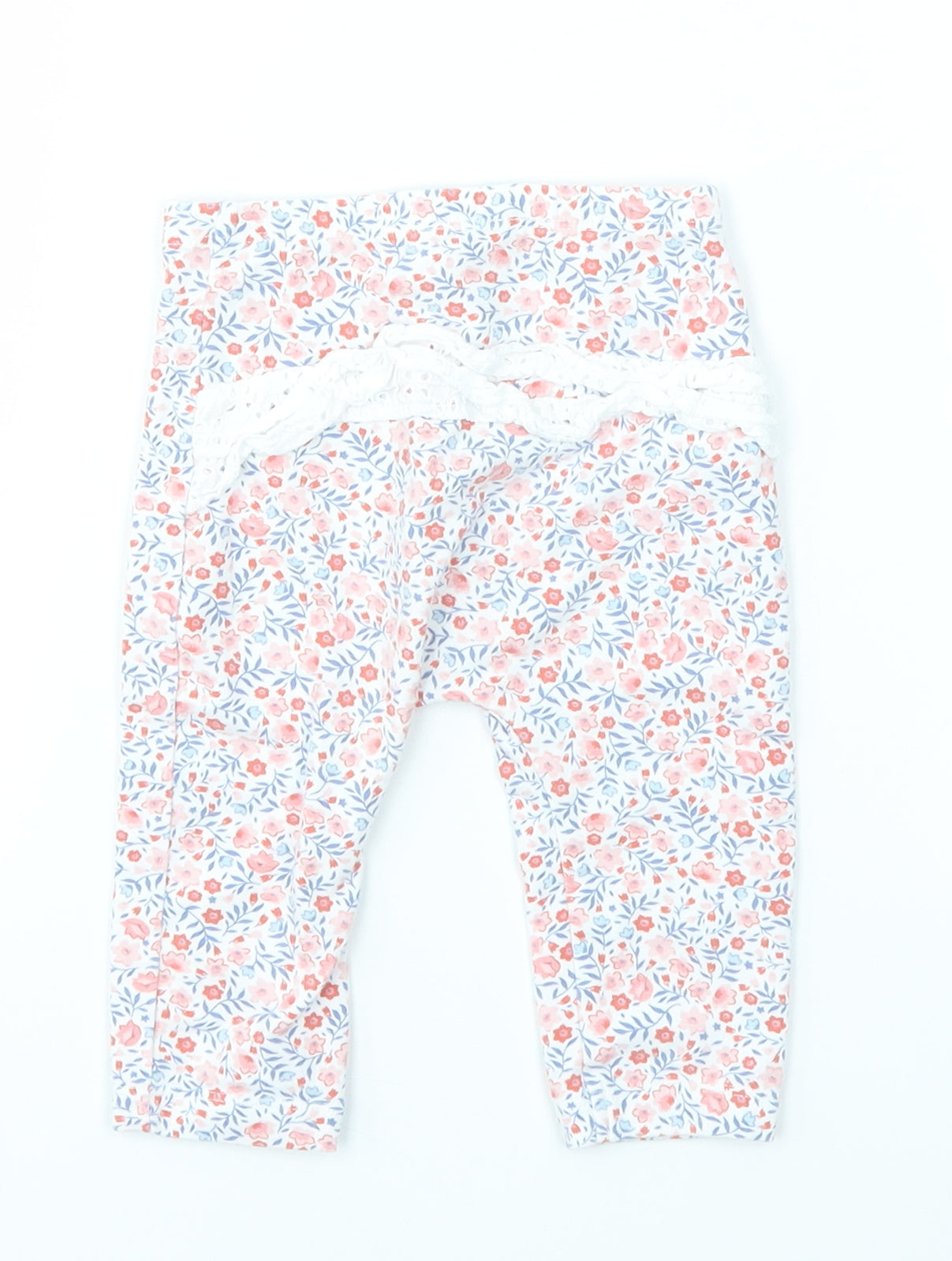 LITTLE NUTMEG Baby Multicoloured Floral  Jogger Leggings Size 3-6 Months