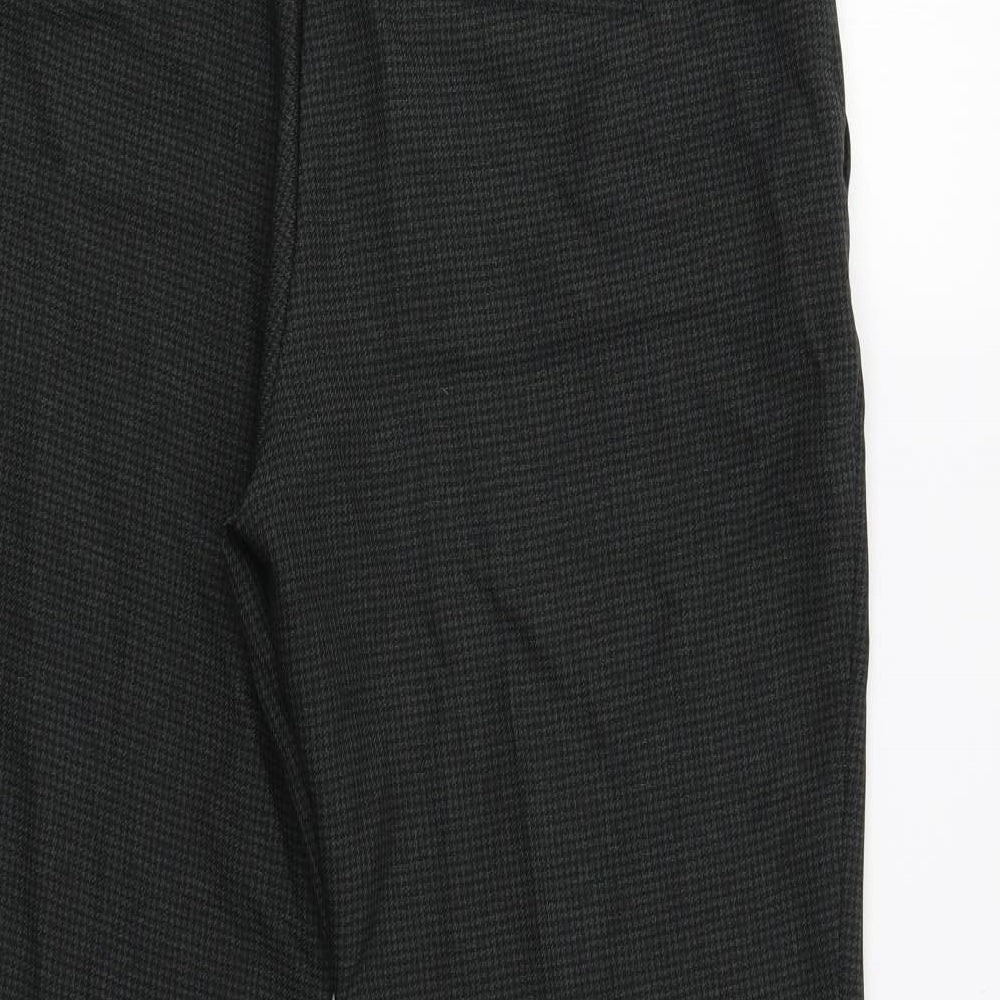 Dorothy Perkins Womens Green Check  Dress Pants Trousers Size 12 L27 in