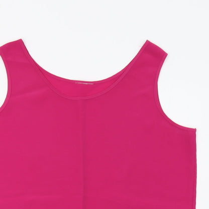 Preworn Womens Pink   Basic Tank Size 14