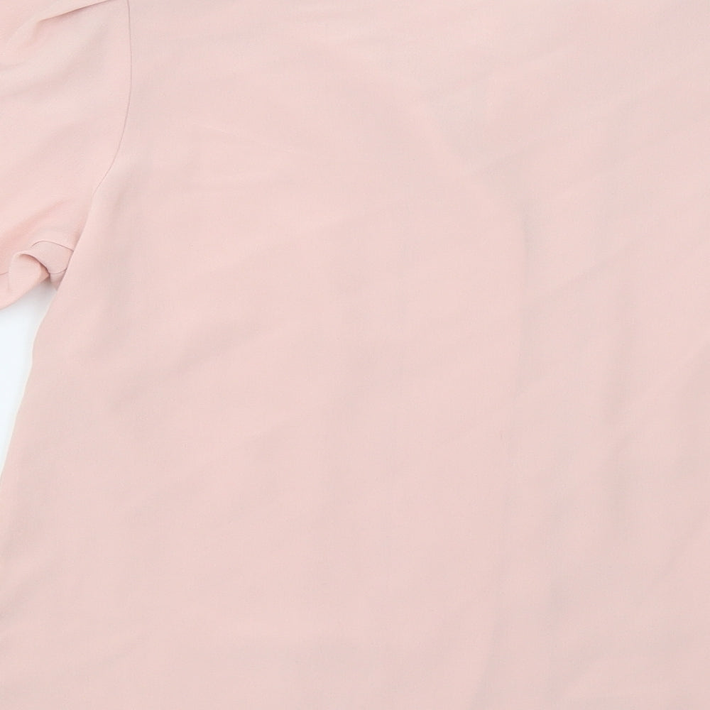 Jersey Masters Womens Pink   Basic Button-Up Size M