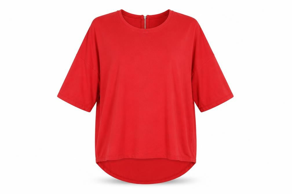 Peacocs Womens Red   Basic Blouse Size 12