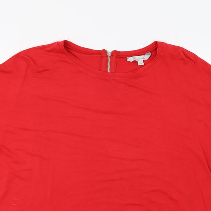Peacocks Womens Red   Basic Blouse Size 12