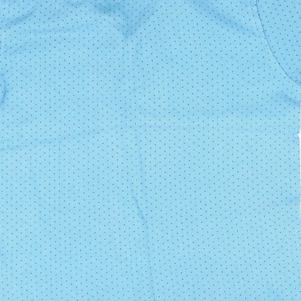 HUGO BOSS Boys Blue Polka Dot  Basic Polo Size 14 Years