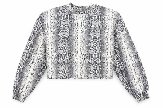 Bershka Womens Beige Animal Print  Pullover Jumper Size 8