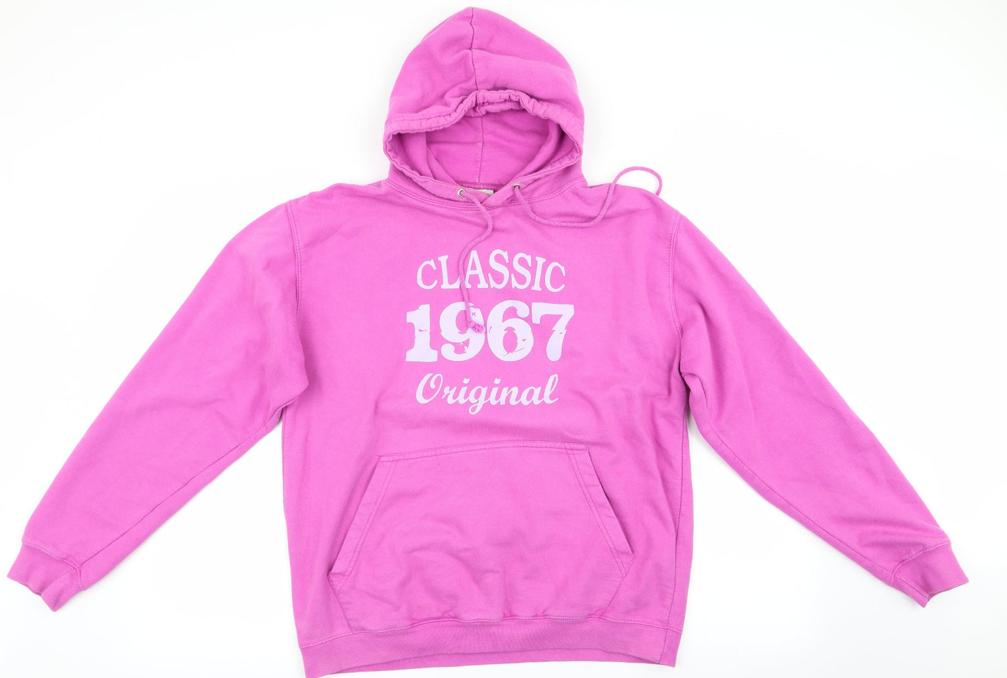 Awdis Womens Pink   Pullover Hoodie Size M  - Classic 1967 Original