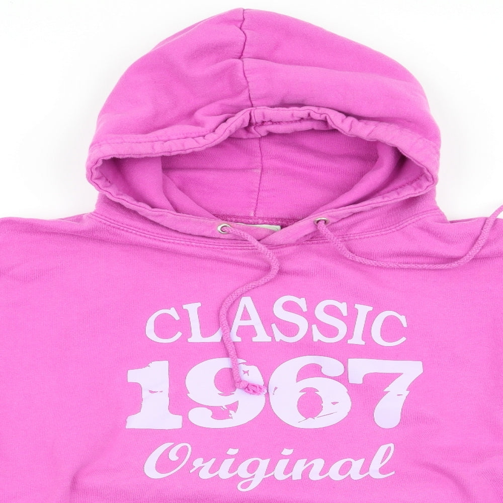 Awdis Womens Pink   Pullover Hoodie Size M  - Classic 1967 Original