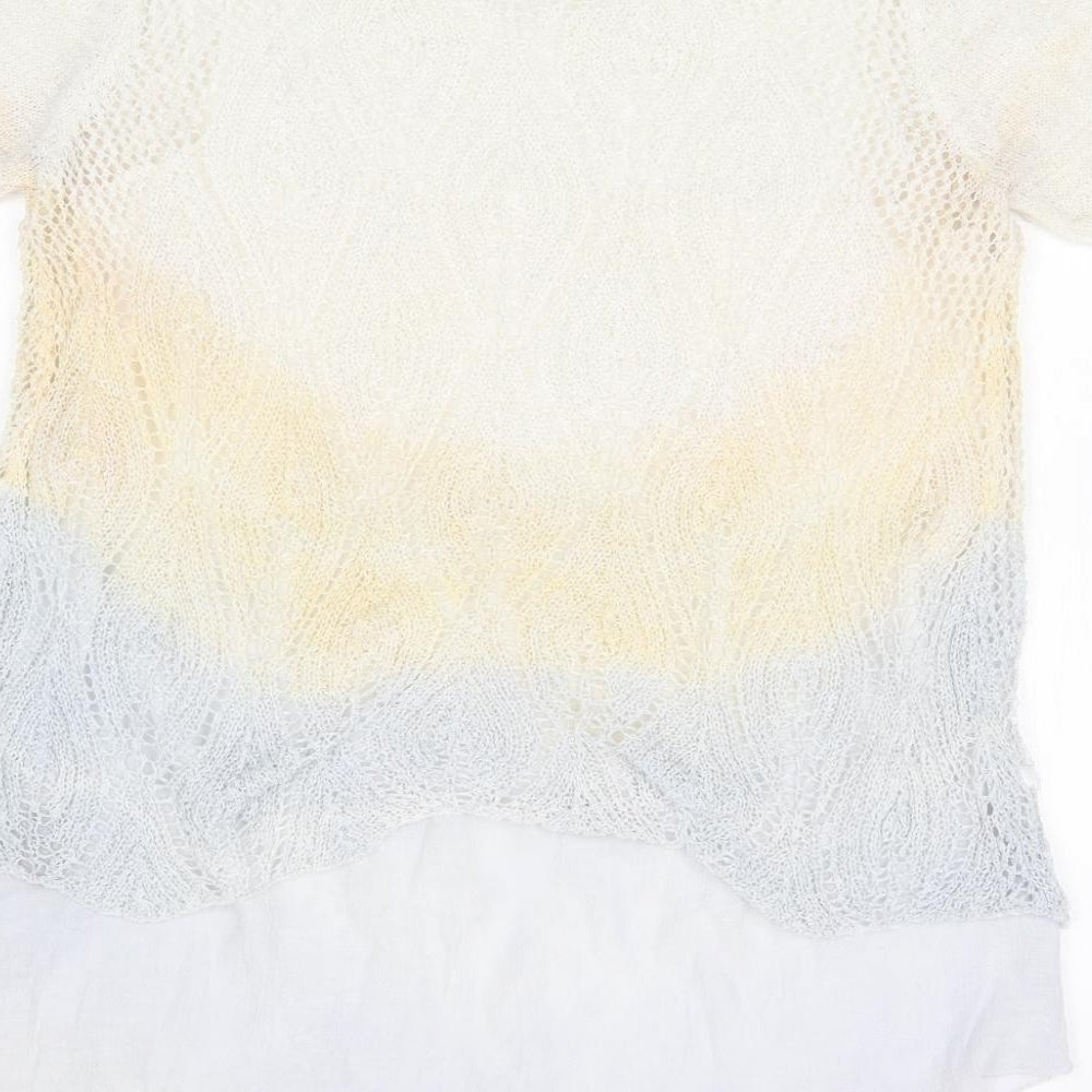 Parkhurst Womens Multicoloured Striped  Basic T-Shirt Size S