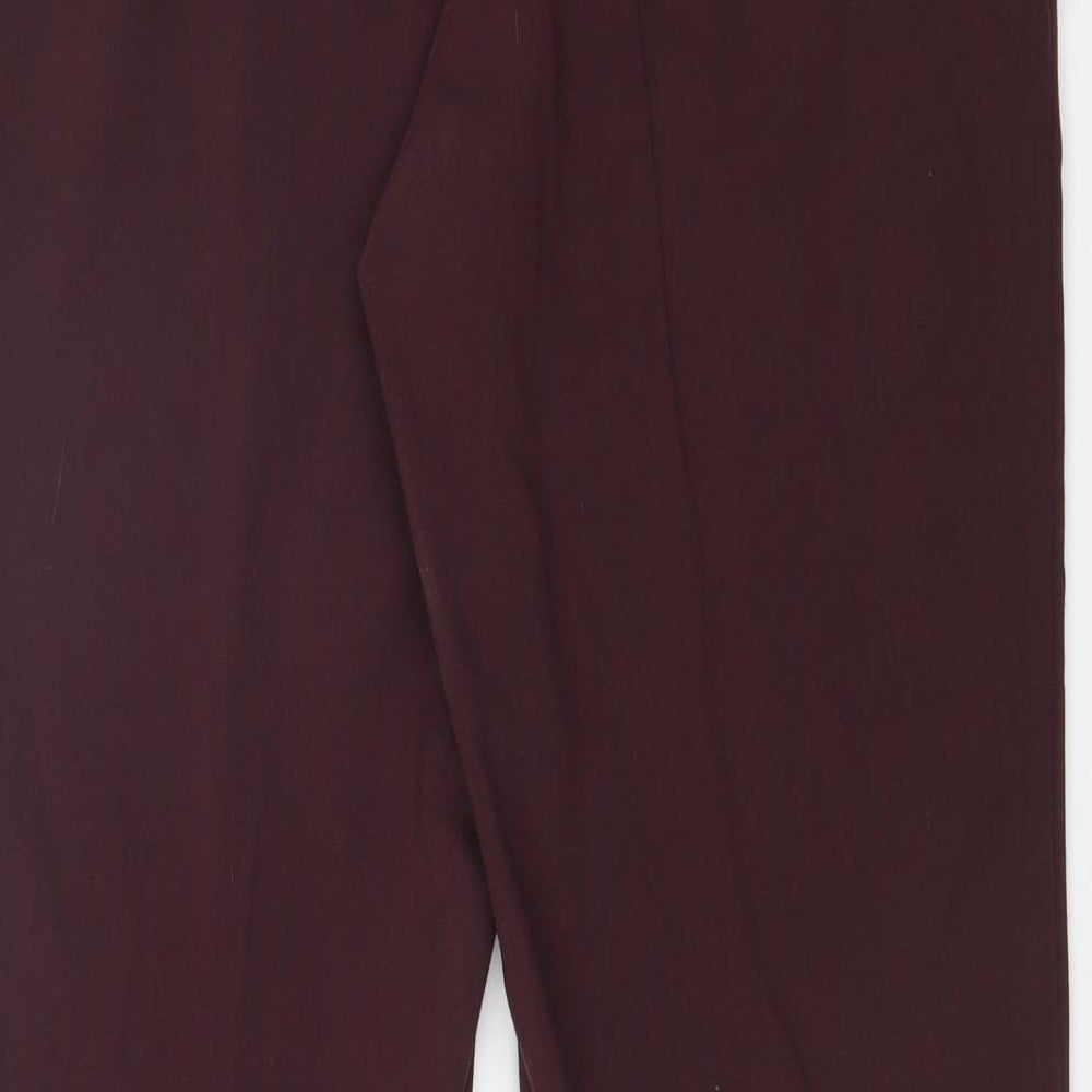 M&S Womens Red   Dress Pants Trousers Size 10 L29 in