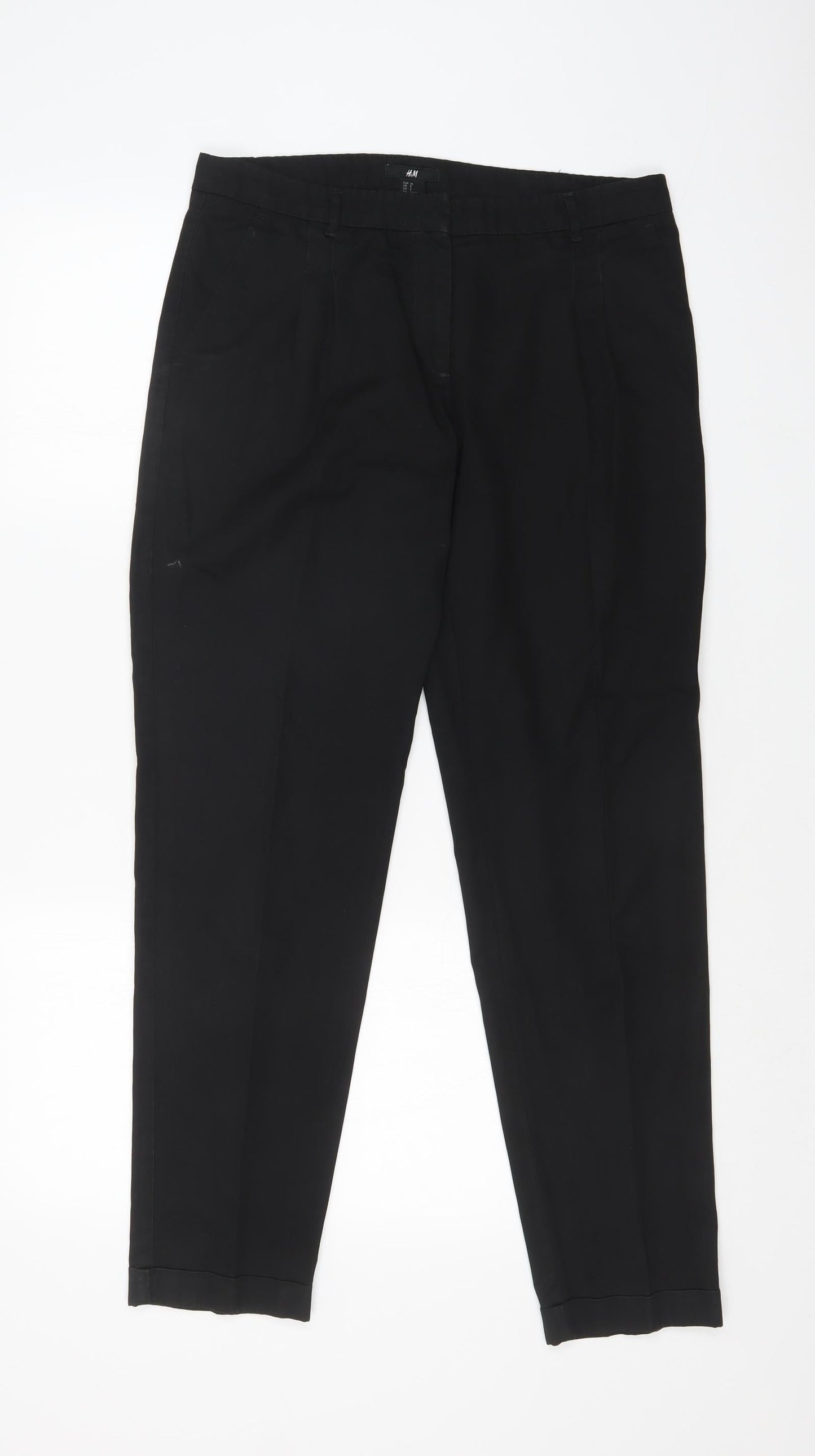 H&M Womens Black   Trousers  Size 31 in L27 in