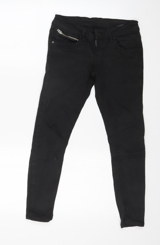 NEVER DENIM Womens Black   Skinny Jeans Size 28 in L23 in