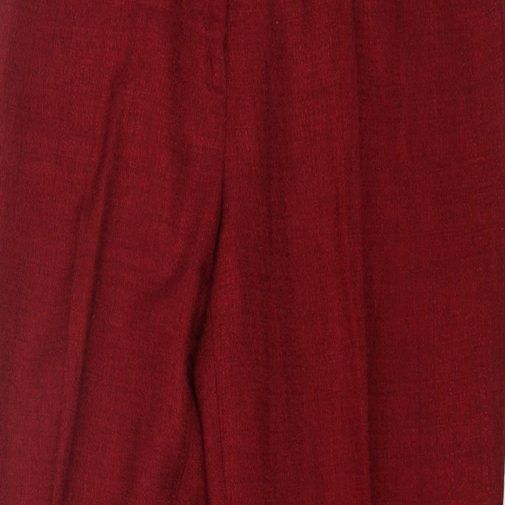AMANDA GRIS Womens Red   Trousers  Size 28 in L28 in