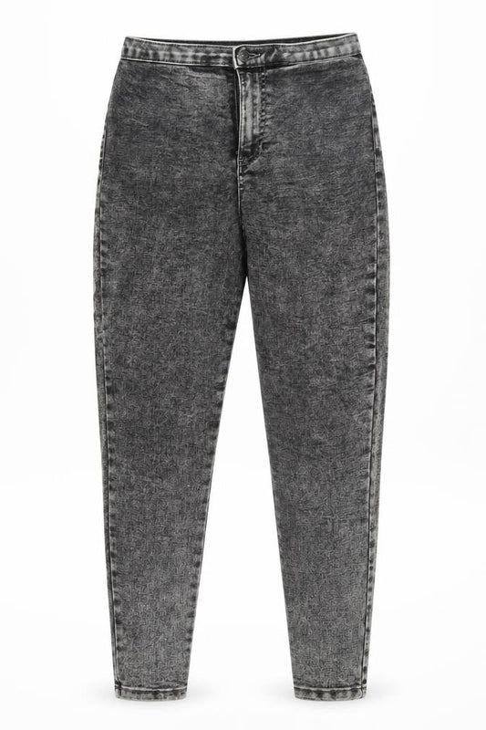 Denim & Co. Womens Grey   Straight Jeans Size 12 L28 in