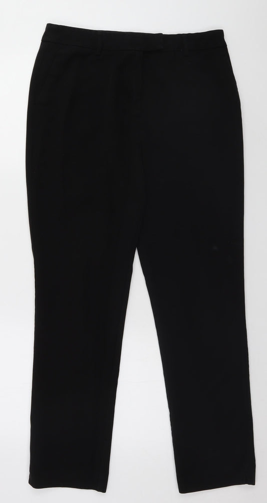 Papaya Womens Black   Trousers  Size 12 L28 in