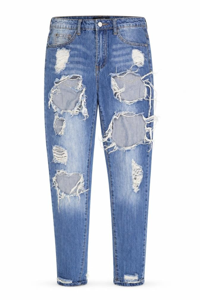 Missguided Womens Blue   Straight Jeans Size 10 L28 in