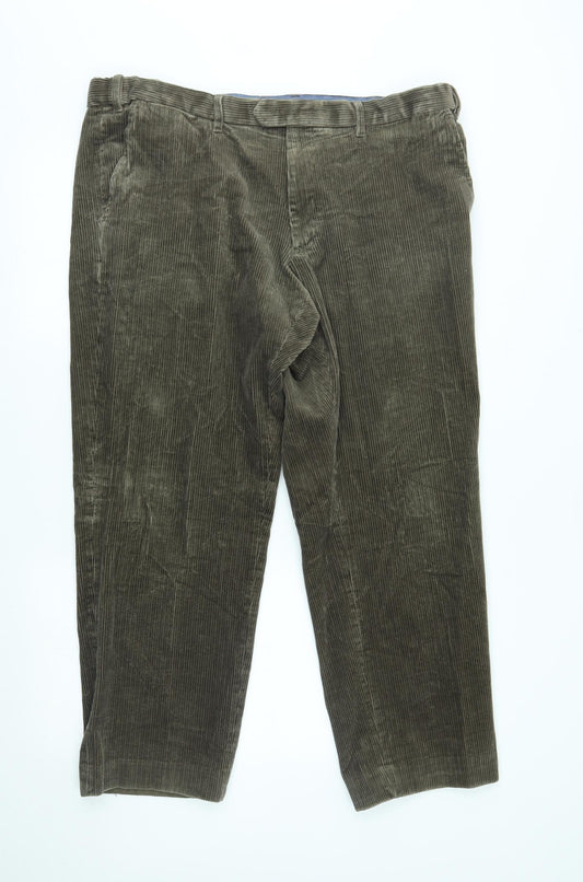 M&S Womens Brown  Corduroy Trousers  Size 40 L29 in