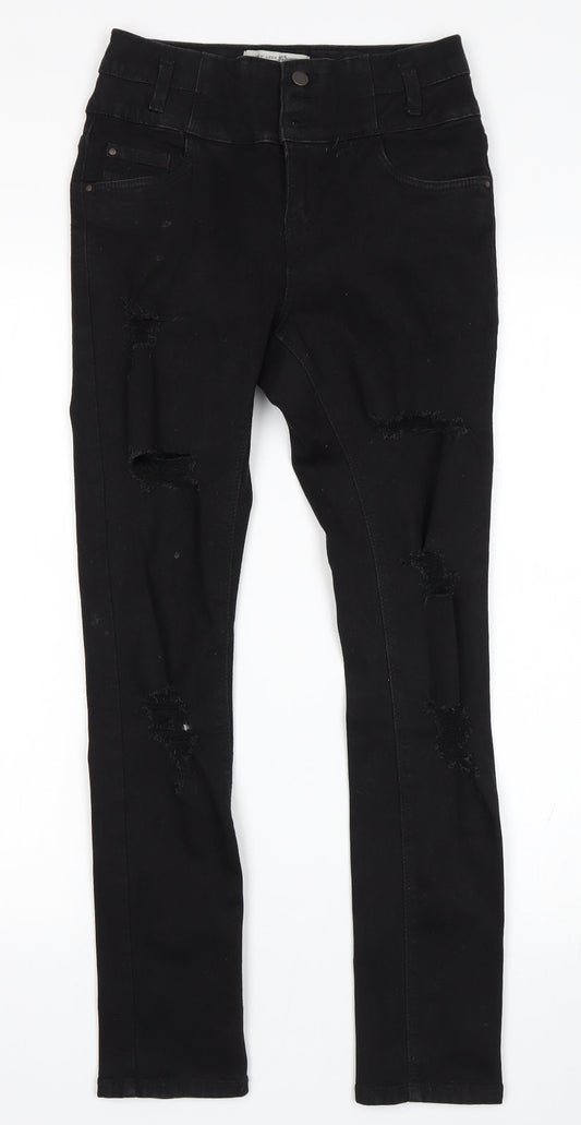 New Looj Girls Black   Skinny Jeans Size 12 Years