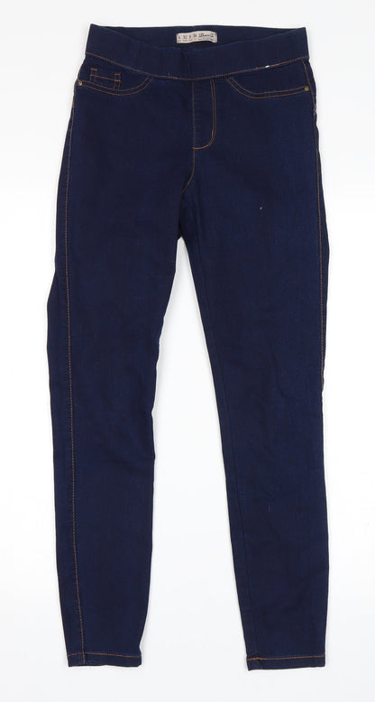 Additional front view of Denim Co women’s blue jegging jeans, size UK 4, 27-inch leg