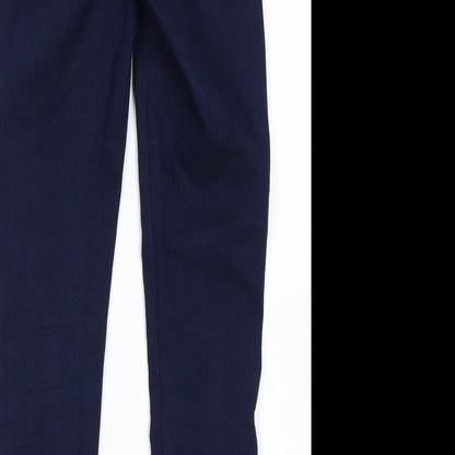 Brand and care label for Denim Co women’s blue jegging jeans, size UK 4, 27-inch leg
