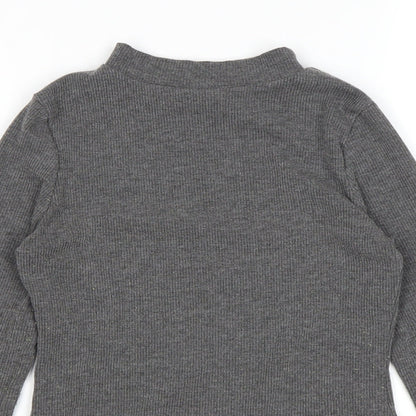Matalan Girls Grey   Pullover Jumper Size 10 Years