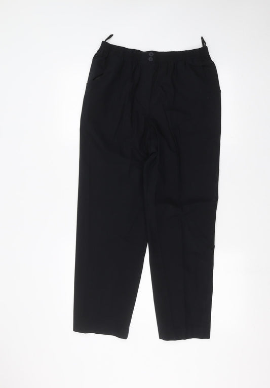 Preworn Womens Black   Trousers  Size 16 L25 in