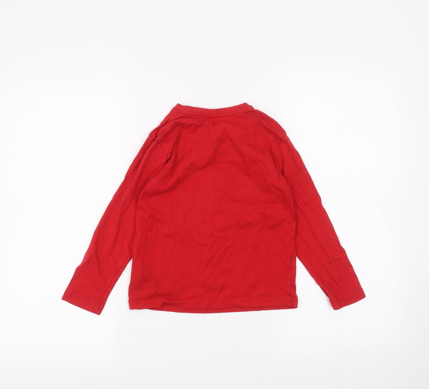 Primark Girls Red   Basic T-Shirt Size 6-7 Years