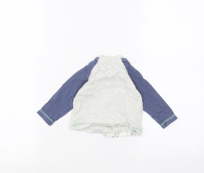 Back view of Disney Baby Grey Basic T-Shirt, size 3-6, Months