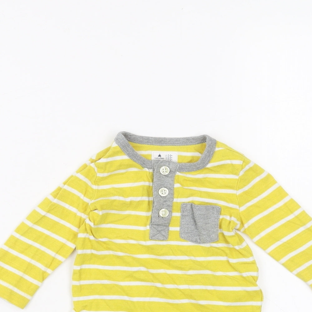 Gap Baby Yellow Spotted  Babygrow One-Piece Size 3-6 Months
