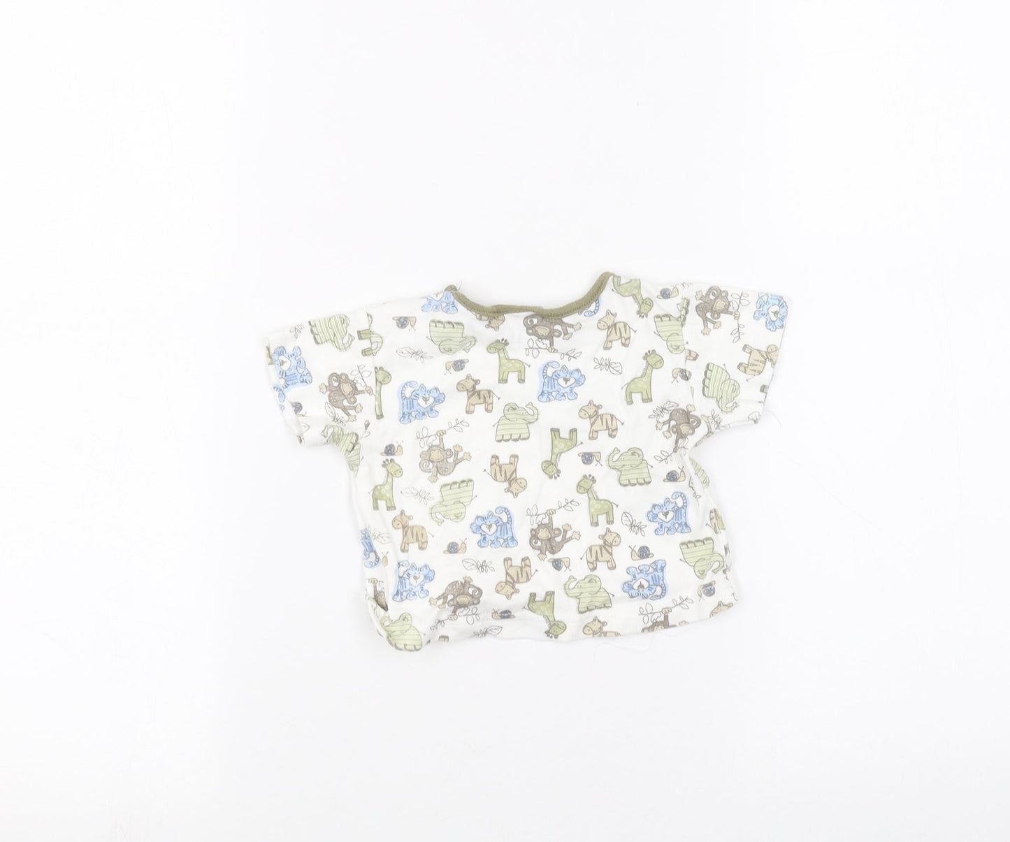 Rockabye-Baby Baby White   Basic T-Shirt Size 0-3 Months