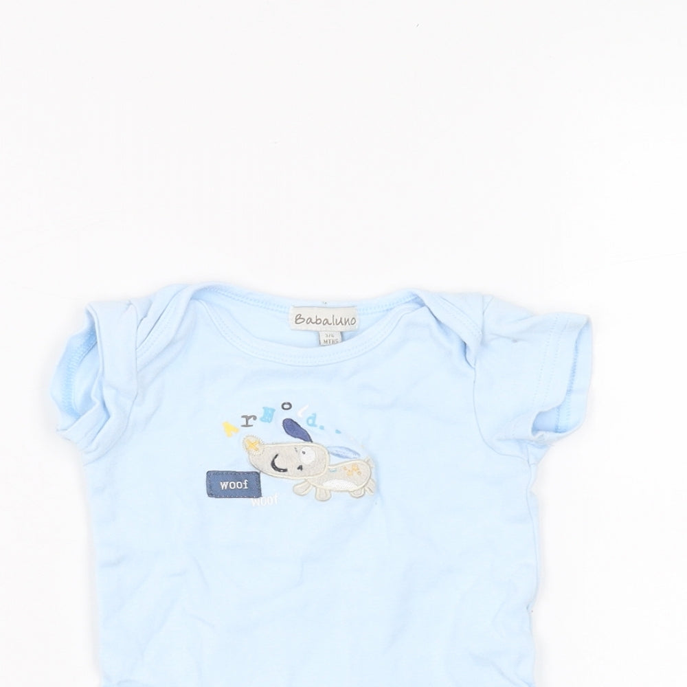 Babaluno Baby Blue   Babygrow One-Piece Size 3-6 Months