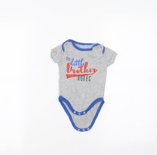 PEP&CO Baby Grey   Babygrow One-Piece Size 3-6 Months