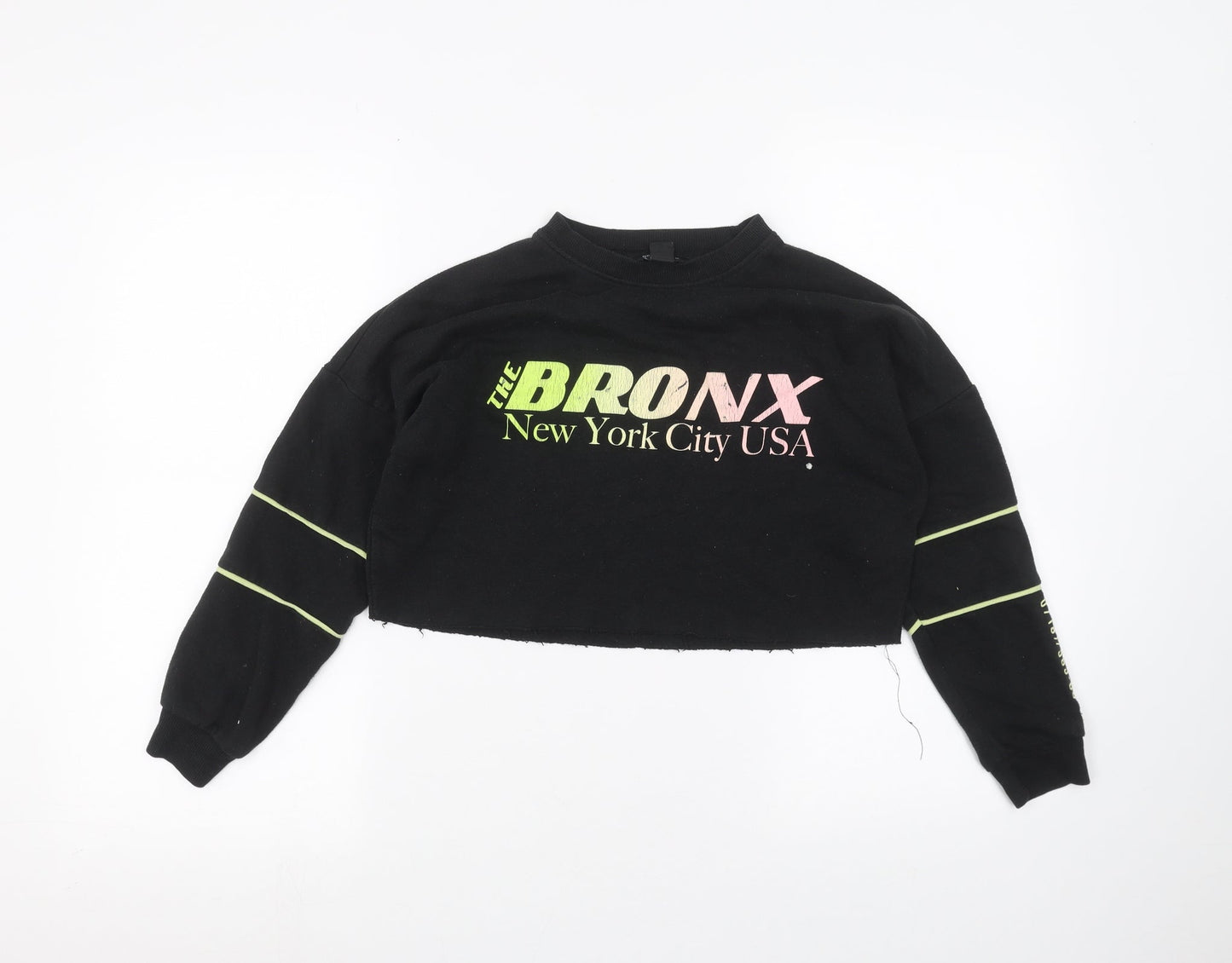 New Look Girls Black   Pullover Jumper Size 9 Years  - cropped