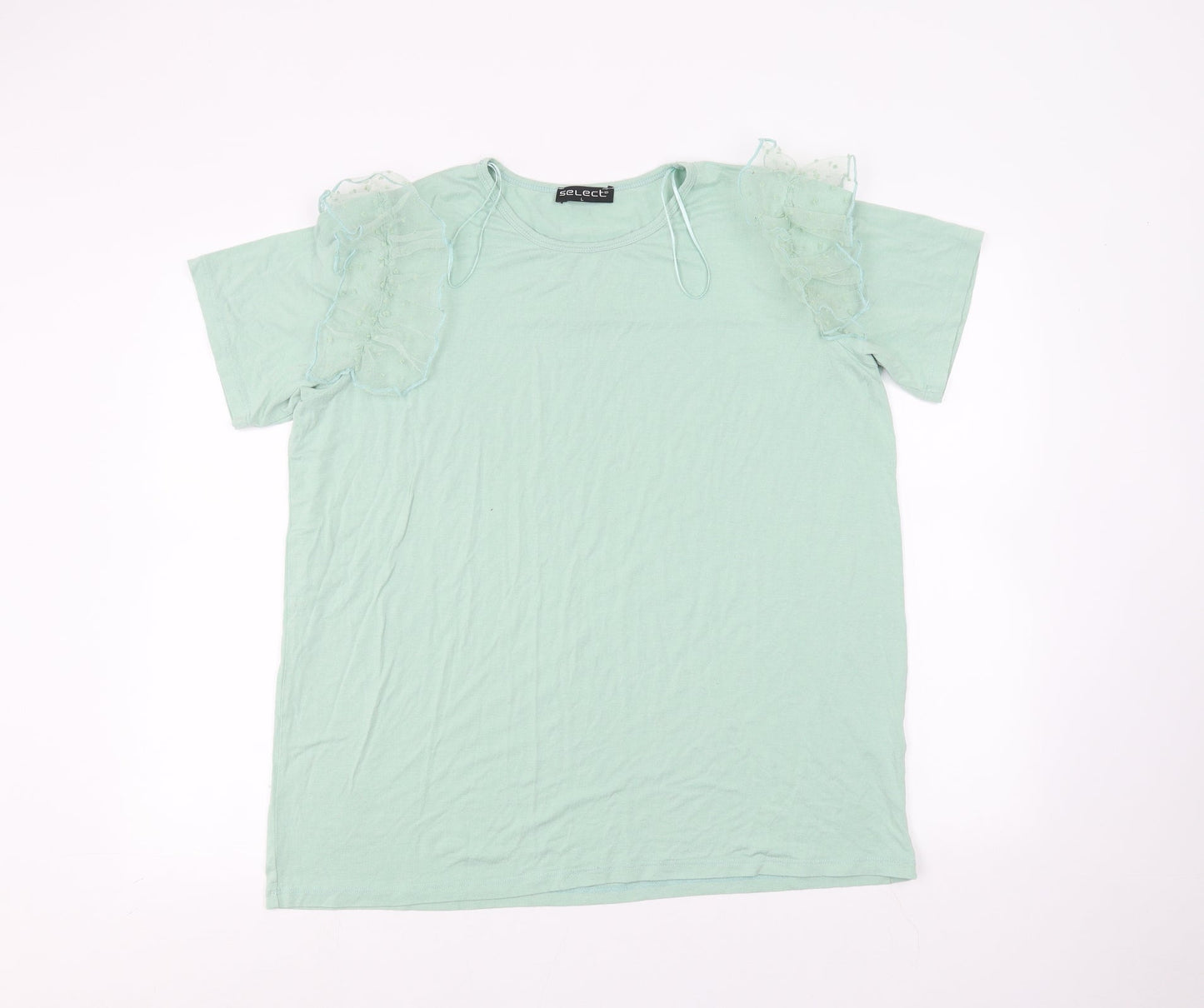 Select Womens Green   Basic T-Shirt Size L