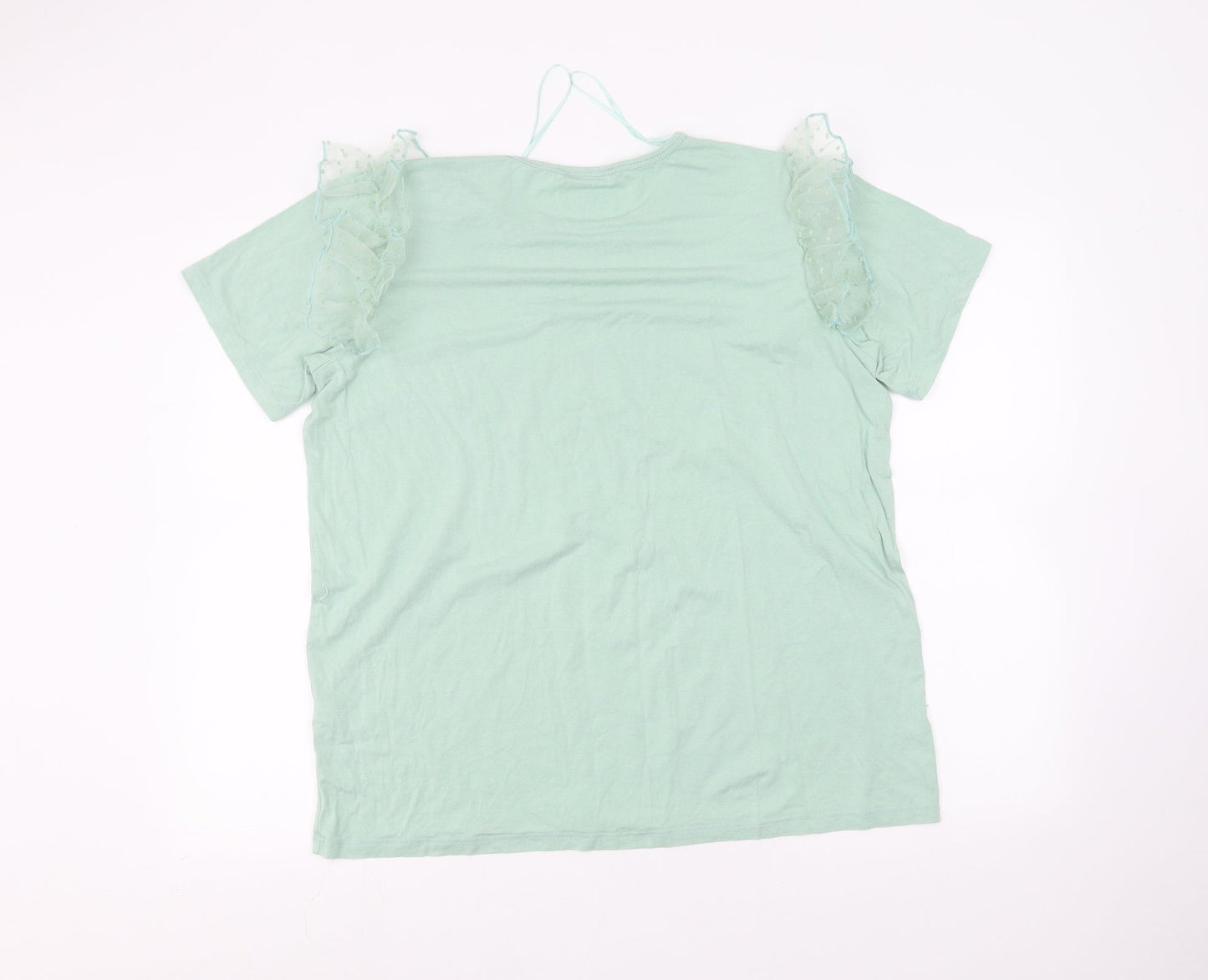 Select Womens Green   Basic T-Shirt Size L