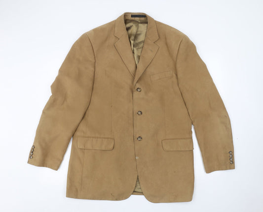 Preworn Mens Brown   Jacket Suit Jacket Size 40