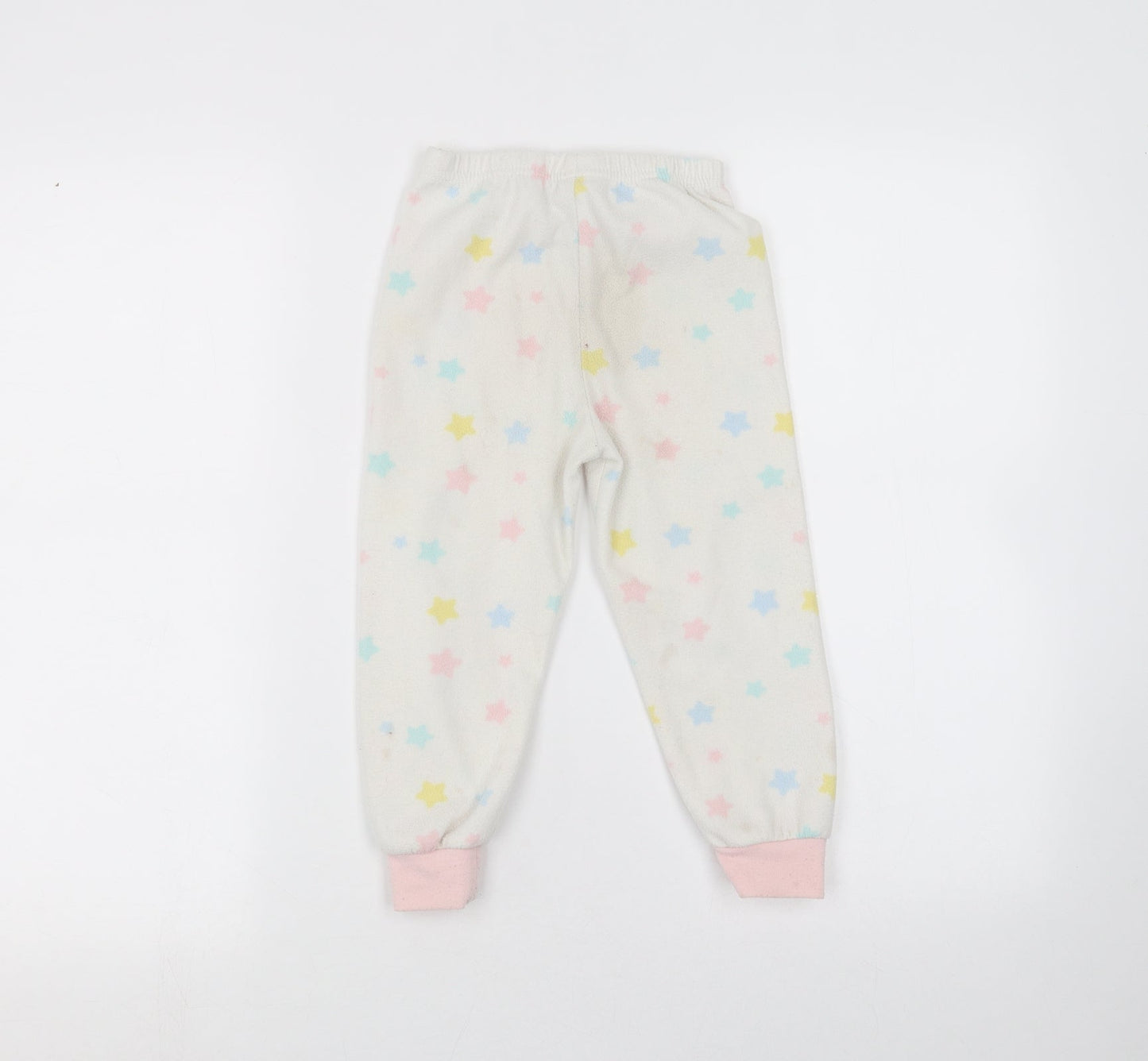 Young Dimension Girls White   Sweatpants Trousers Size 3-4 Years