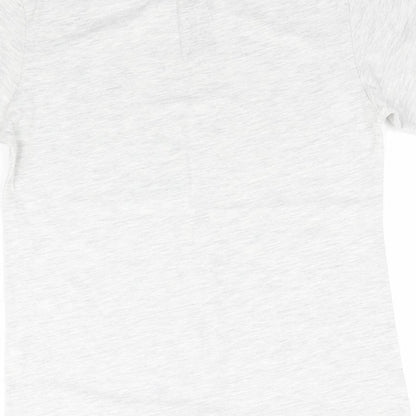 Brand and care label for Rebel boys’ grey basic t-shirt, size 10-11, years - nyc 58