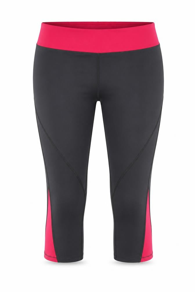 Laikus Womens Grey Colourblock  Compression Shorts Size S