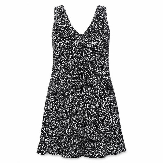 Marks & Spencer Collection Womens Black Geometric  Tank Dress  Size 8