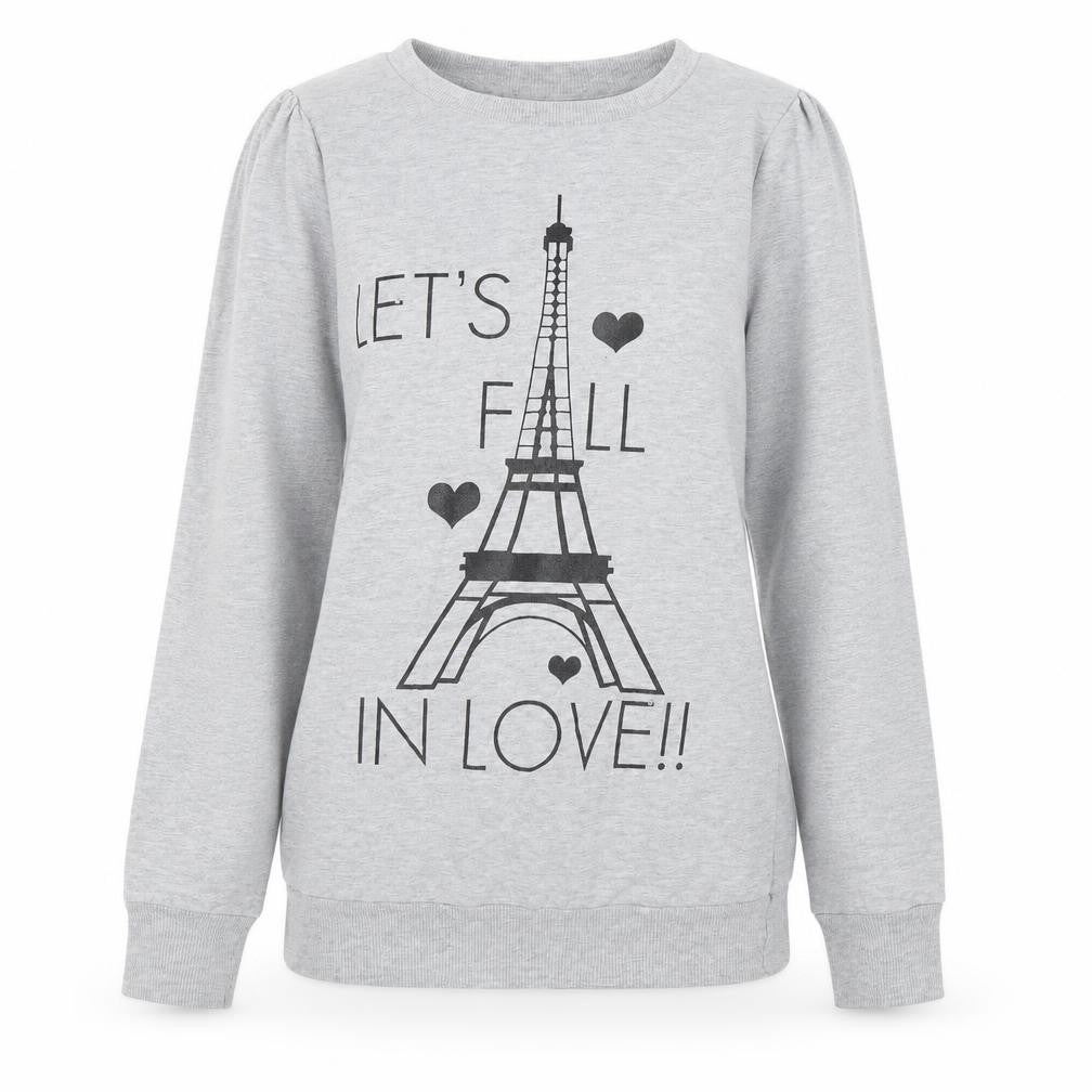 Denim CO Womens Grey   Pullover Sweatshirt Size 10  - Longline