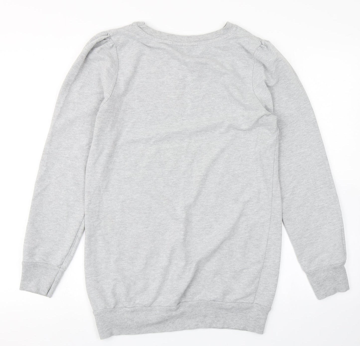 Denim CO Womens Grey   Pullover Sweatshirt Size 10  - Longline