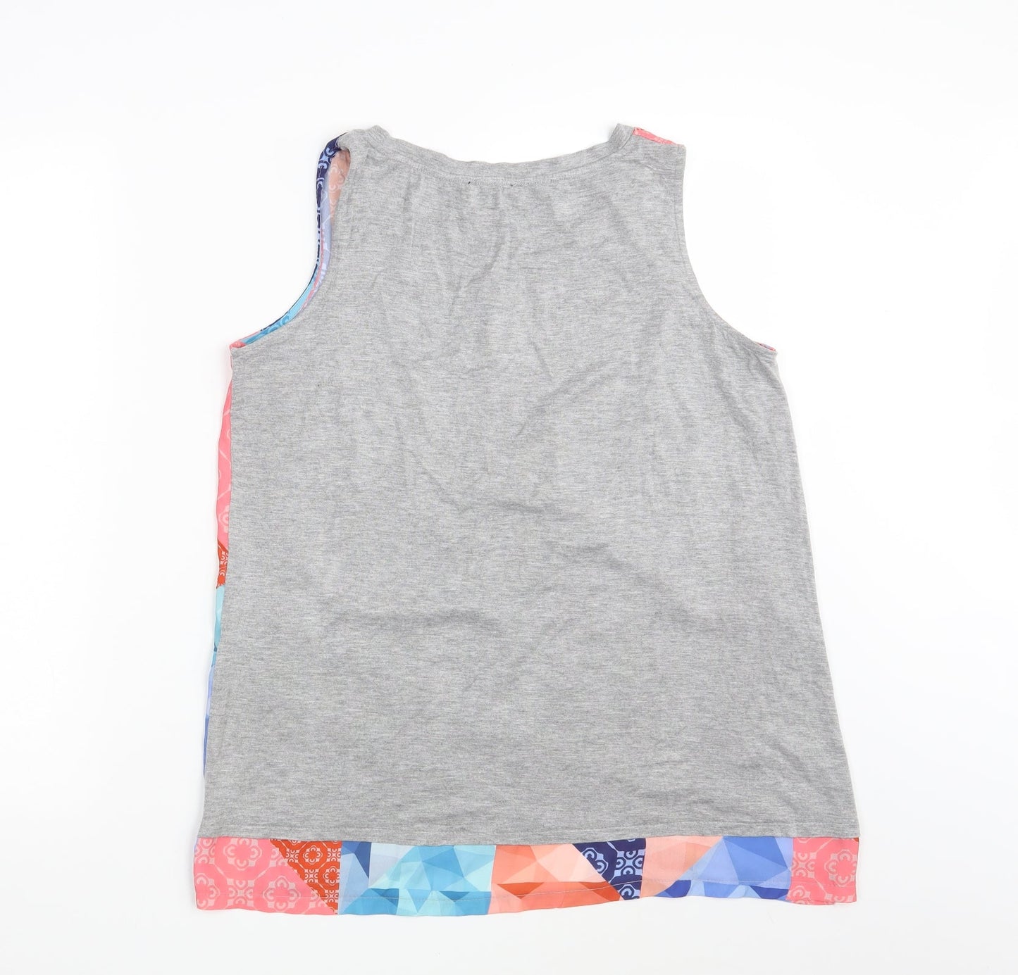 Klass Womens Multicoloured Geometric  Basic Tank Size M