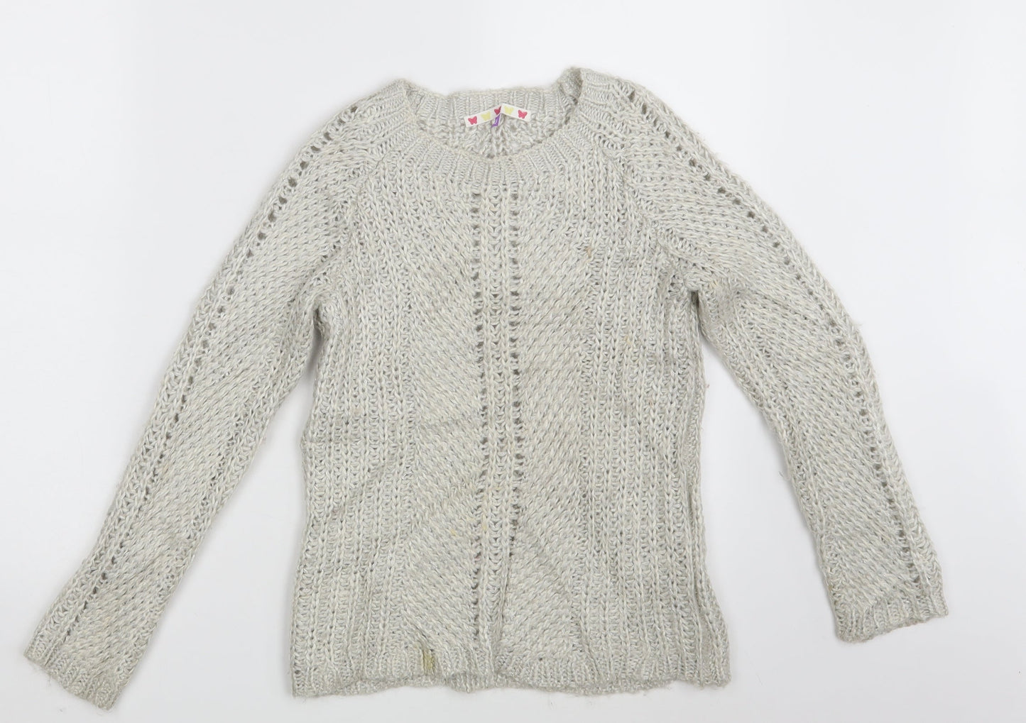 John Lewis Girls Grey   Pullover Jumper Size 10 Years