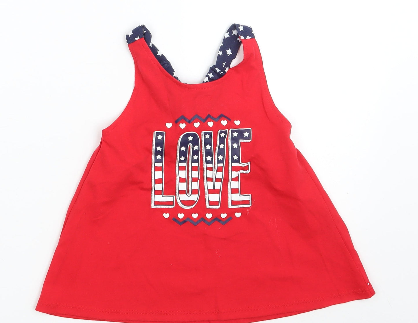 Preworn Girls Red   A-Line  Size 3-4 Years