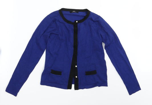 Max Womens Blue   Cardigan Jumper Size 10