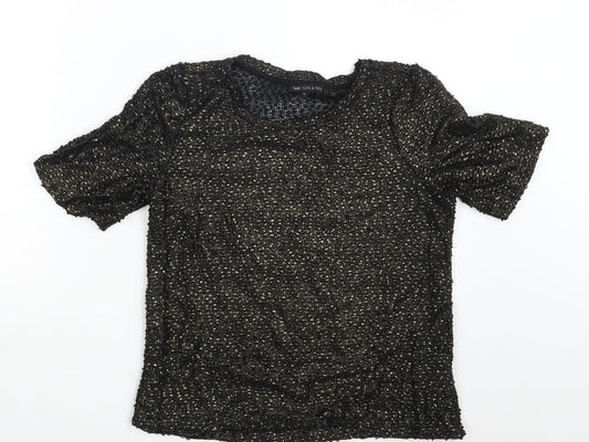 NEXT Womens Gold   Basic T-Shirt Size 8